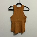 Free People NEW Headstart Sand Purple Corset Sleeveless Tank Top Md Athleisure Photo 4