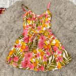 The Man Repeller x P J K floral silk dress small Pink Photo 1