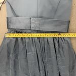 Vera Wang  White One Shoulder Dress Blue Steel Satin Sash VW360215 Bridesmaid 4‎ Photo 10