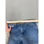 Wrangler  Womens Blue Denim Cutoff Shorts Distressed Frayed Hem Size 34x30 Photo 7