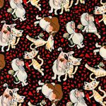 S.C.R.U.B.S. Dog Cat Heart Love Scrub Top Large Photo 4