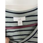 J.Jill Dress Size Medium Blue Striped Sheath Terry Knit Pockets Basic Casual Photo 7