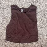 Streetwear Society  ribbed brown crop top Photo 0