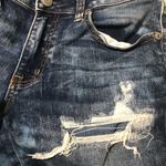 American Eagle  super‎ super stretch X midi cuffed jean shorts ripped women’s 6 Photo 2