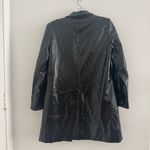 Alice + Olivia  Kylie Embossed Faux Leather Jacket Blazer in Black Size: XS Photo 8