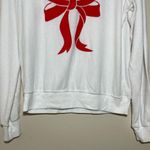 Wildfox Bow V-Neck Sweatshirt Photo 2