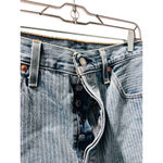 Levi's Levi Strauss 501 Striped Denim Blue Jean Shorts Size 32 Like New Cotton Photo 2