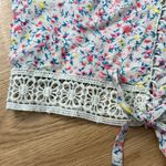 Urban Outfitters NWT LF floral crochet trim crop top Photo 5