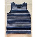 Ralph Lauren Lauren Vest Womens Size SP Blue Black Preppy Quiet Luxury Career Photo 2