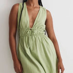 Madewell Sophia deep v linen blend mini dress Photo 0