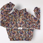 Free People  All Dolled Up Floral Mesh‎ Cropped Long Sleeve Womens M Boho Photo 3