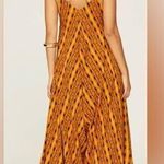 RTR KahindoKano Jumpsuit Orange/Mustard Wide Leg Sz XL 1 pc boho print Orange Photo 2