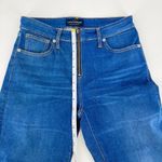 Lucky Brand Hi Rise Raw Hem Jeans Size 2/4 festival bootcut ankle acid wash Photo 9
