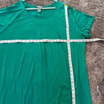 Catherines  Women's 3X Plus Size Green Short‎ Sleeve Dress Relaxed Stretch Photo 1