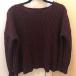 Vanilla Star Jeans Maroon Knit Sweater Photo 1