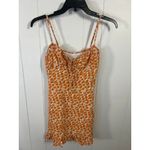 Princess Polly  orange and white floral mini dress. Size 2 Photo 2