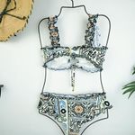 Lost + Wander  Oracle Ruffle Bikini Set swimsuit swimwear Size Small Photo 2