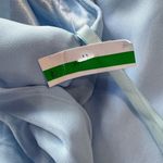 Mac Duggal Ieena Powder Blue Chiffon Mock Neckline Sleeveless Tiered Gown Size 6 Photo 10