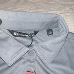 NWT Travis Mathew Womens Golf Polo with Tito’s Vodka Logo Sz SMALL Gray Photo 4