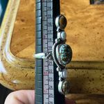 Royston Blue Horizon Turquoise Pearl Sterling Silver Ring Size 9 Photo 6