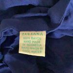 Zuliana Size Small Blue 100% Rayon Sarong. Made in USA. Photo 3
