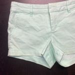 Harper Francesca's  Seafoam Mint Green Flat Front Chino Shorts Women's Size 25 Photo 1