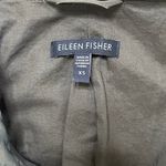 Eileen Fisher Bubble Hem Funnel Neck Belted Trench Coat Jacket Olive Size XS Photo 8