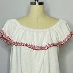 J.Crew Rose Off The Shoulder Embroidered Top XXL Photo 6