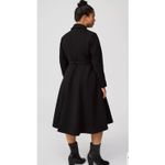 Torrid  5 Softest Tie Front Black Belted Trench Coat Flare Plus Size 5x 28 Photo 1