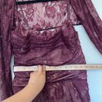 House Of CB  'Gaia' Claret Lace Midi Dress NWOT size L Photo 9