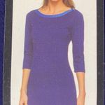 Tommy Hilfiger NEW  Navy Blue Kint Nautical Boatneck Shirt Dress Medium Photo 5