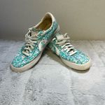 Converse Green and Blue Patterned Sneakers Photo 4