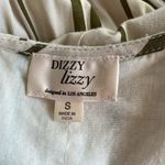 Dizzy Lizzy Striped Cream Jumpsuit Green Photo 3
