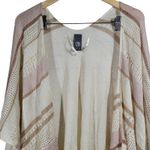 Vince Camuto  Blush Neutral Knit Shawl Lightweight Metallic One Size Photo 2