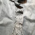 Chico's Light Blue Blazer Faux Suede Moto Jacket SZ 2 Business Casual Office Photo 4