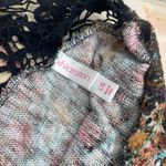 Xhilaration Women's Open Front Kimono Cardigan Cover-Up Bohemian Crochet Back L Photo 4