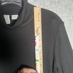 Joie  Large Womens Turtleneck Black Long Sleeve Thin Lightweight Stretch Solid Photo 5