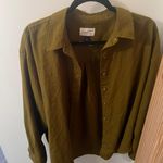 Universal Threads Olive green button up  Photo 0