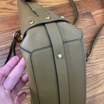 Rebecca Minkoff  Jett Leather Bucket Bag Crossbody in Military Photo 3