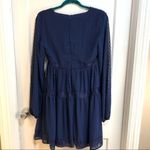 Lulus lulu’s wistful moments lace swiss dot dress navy NWT Photo 5