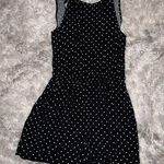 Old Navy Black Polka Dot Romper w/ Pockets Photo 0