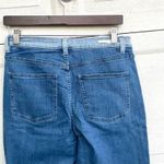 Soft Surroundings Women’s Jeans Blue Two Tone Straight Leg Stretch 10 Photo 4