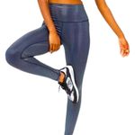 Aerie NWOT Offline by  Metallic Iridescent Hugger Navy Leggings Size Medium Photo 0