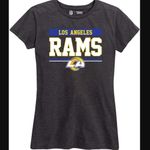 NFL Los Angeles Rams T-Shirt L Football Charcoal Gray Cotton Relaxed Sports Fan Photo 1