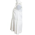 Sézane Sezane Sophia Ruffle Mini Dress White Cotton Women’s Size 4 FR 36 Shift Lined Photo 7