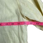 80s Vintage Jennifer Myles Buttercup yellow linen shirt jacketed Shacket large Yellow Photo 4