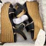 Nine West NIB Black NOAN3 Womens Tweed Open Toe Espadrilles 8.5 Photo 1