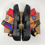 Farm Rio  Mixed Print Floral Puffy Platform Slingback Sandals (8) Photo 5
