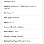 Kate Spade  new york x Target Medium Blue
 Quilted Denim Jacket - Large Photo 2