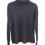 Nordstrom 100% Cashmere Turtle Neck Black Pullover Sweater Photo 0